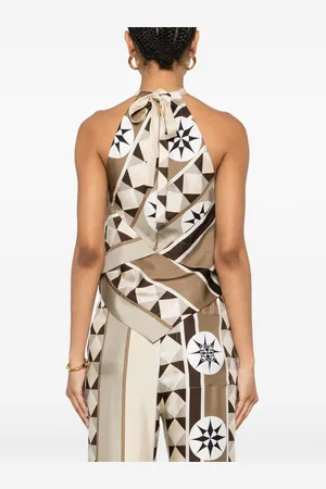 Loewe Top In Seta Stampato