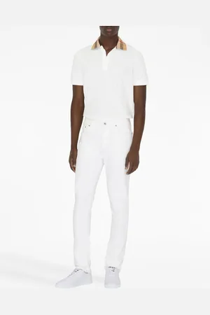 Burberry Polo Check In Cotone
