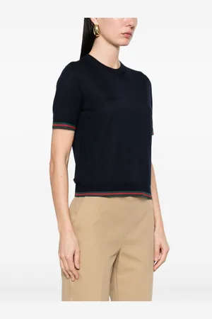 Gucci Top In Cashmere Seta