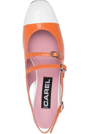 Carel Ballerina Slingback Abricot In Vernice