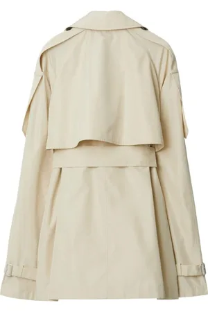 Burberry Trench Corto In Seta