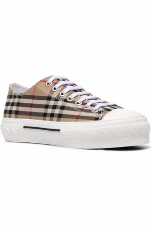 Burberry Sneaker Check In Cotone