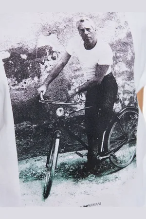Emporio Armani T-shirt In Cotone Stampata