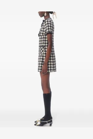 VALENTINO Abito Corto In Damier Light Tweed