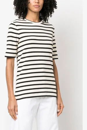 Jil Sander T-shirt In Cotone Rigata