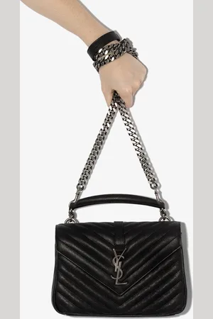 Saint Laurent Borsa College Media In Pelle