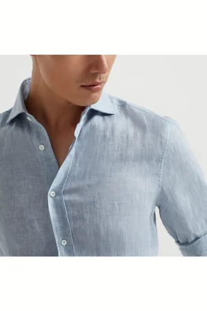 Brunello Cucinelli Camicia In Lino