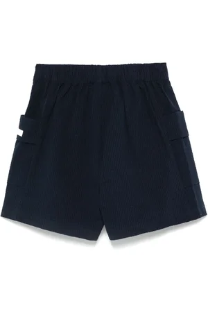 EA7 Shorts Rigati In Cotone