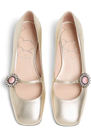 VALENTINO GARAVANI Ballerina Mary-jane Preshoes In Pelle