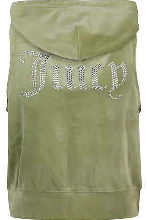 Juicy Couture Gilet Gilly In Velluto Con Logo
