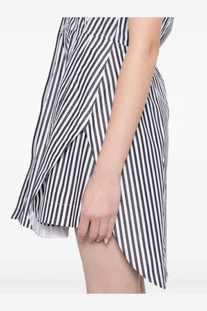 Sportmax Mini Abito In Cotone Rigato