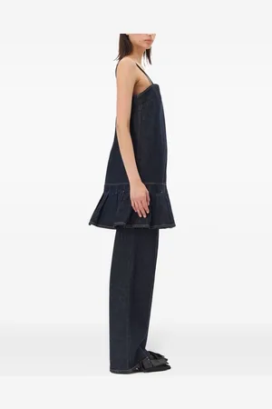 Ganni Mini Abito In Denim