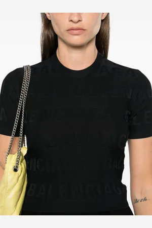 Balenciaga Top Con Logo Allover
