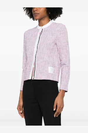 Thom Browne Cardigan Rwb In Cotone