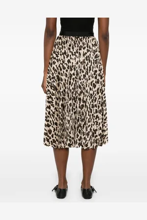 SACAI Gonna Midi Leopardata