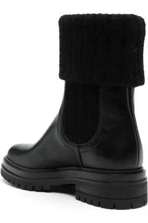 Gianvito Rossi Stivaletto In Pelle Con Risvolto