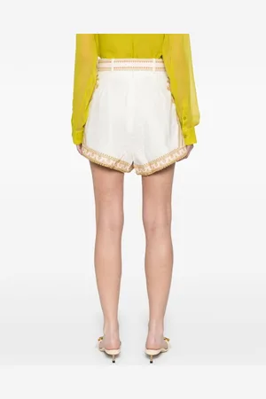 ZIMMERMANN Shorts In Lino Ricamato