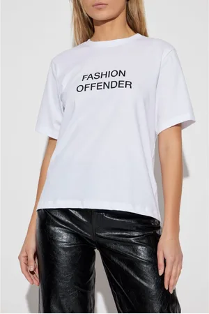 Victoria Beckham T-shirt Fashion Offender In Cotone