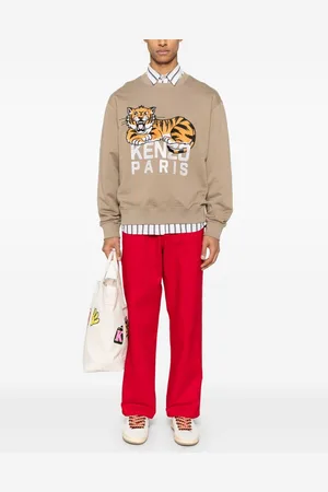 Kenzo Felpa Happy Tiger In Cotone