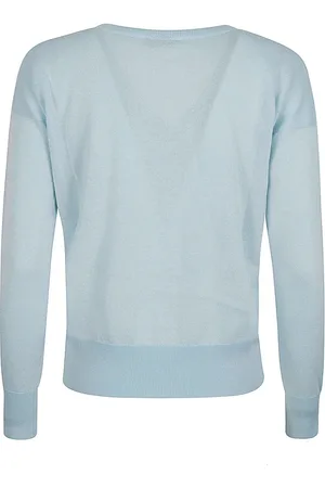 Base London Maglia Scollo A V In Misto Cotone