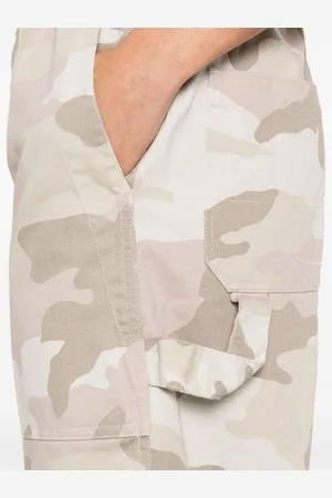 White Sand Pantalone Camouflage In Cotone