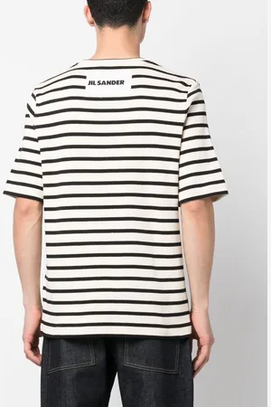 Jil Sander T-shirt Rigata In Cotone