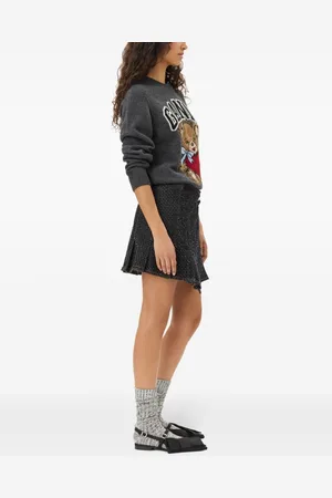 Ganni Maglia Girocollo Bear In Lana