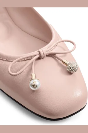 Jimmy Choo Ballerina Elme Flat In Pelle
