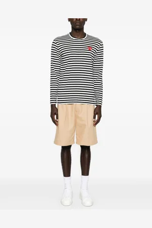 Comme des Garçons T-shirt Red Heart Rigata