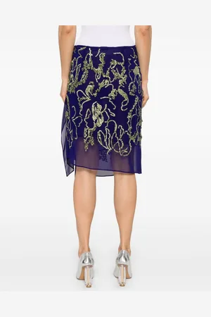 DRIES VAN NOTEN Gonna Sima Ricamata