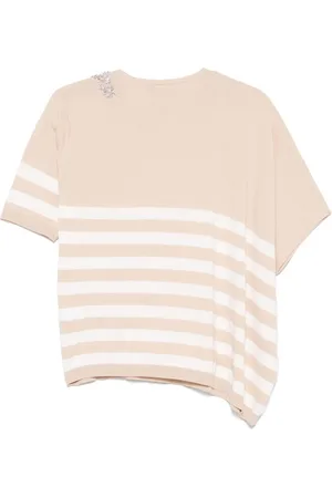 SEMICOUTURE Maglia Antoine Rigata In Cotone