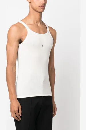 Saint Laurent Top In Misto Lana Cotone