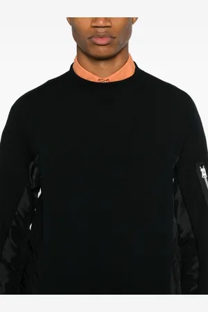 SACAI Felpa Girocollo In Misto Cotone