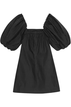 Ganni Mini Abito In Cotone Organico