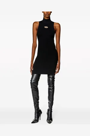Diesel Mini Abito A Collo Alto Con Logo