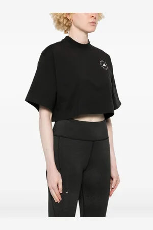 adidas T-shirt Cropped In Cotone Organico