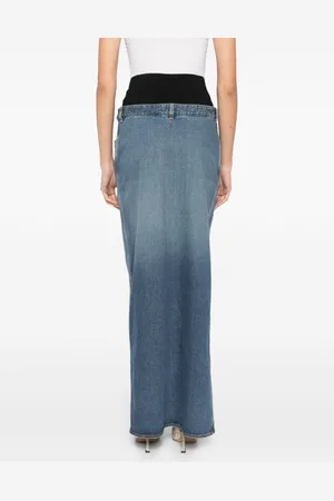 Alaïa Gonna Lunga In Jeans
