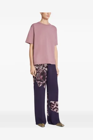 DRIES VAN NOTEN Pantalone Puvis Con Stampa