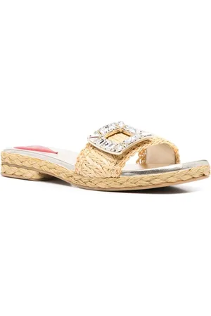 Roger Vivier Sandalo In Rafia