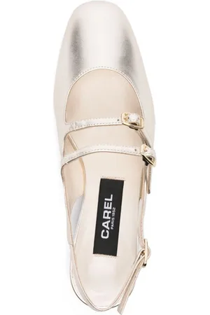 Carel Ballerina Peche In Pelle Laminata