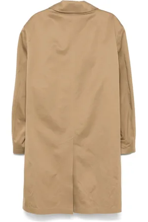 Saint Laurent Cappotto In Gabardine Di Cotone
