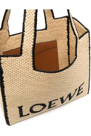 Loewe Borsa Loewe Font Grande In Rafia