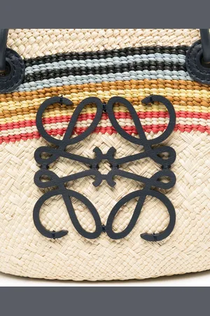 Loewe Borsa Anagram Basket Piccola In Rafia