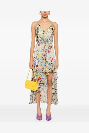 ALICE+OLIVIA Abito Lungo Tara Stampato