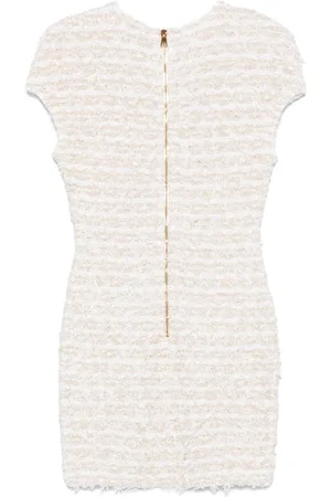 Balmain Mini Abito In Tweed