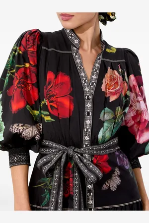 ALICE+OLIVIA Abito Lungo Stampato
