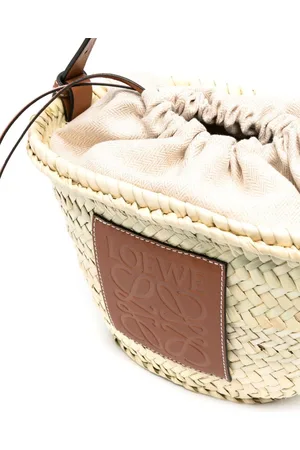 Loewe Secchiello Basket In Rafia