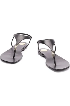 Saint Laurent Sandalo Infradito Cassandre In Pelle