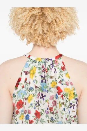 ALICE+OLIVIA Abito Erna In Lino Cotone