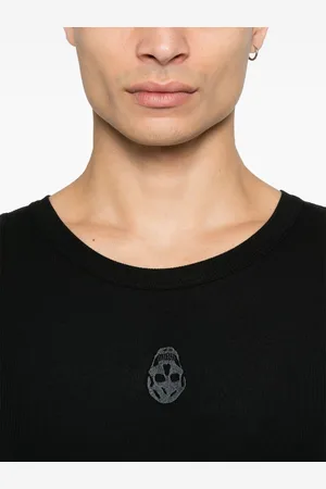 Alexander McQueen Top Skull In Cotone